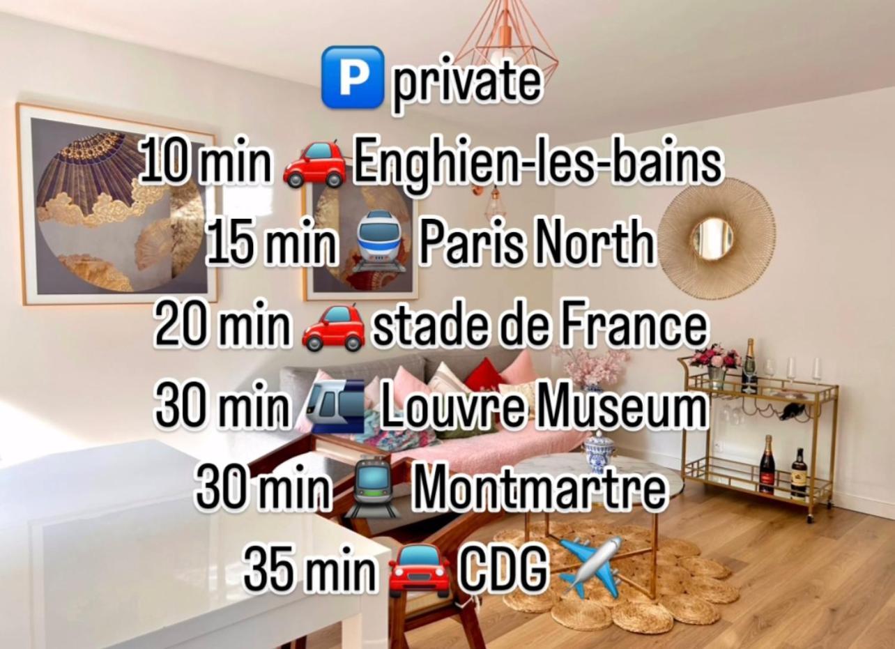 Apart 85 M2 Proche De Paris Stade De France Parking Free Groslay ภายนอก รูปภาพ